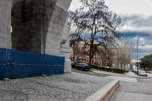 Lugar en que se levantaban el edificio de talleres de la Casa de la Moneda. (Fotografía: Mario Sánchez, 2016).