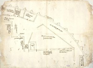 Plano permuta casas Pedro Laso de Castilla 1518